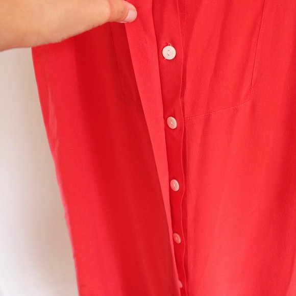 Pink Pure Silk Shirt Dress/Tunic - Picture 5 of 8